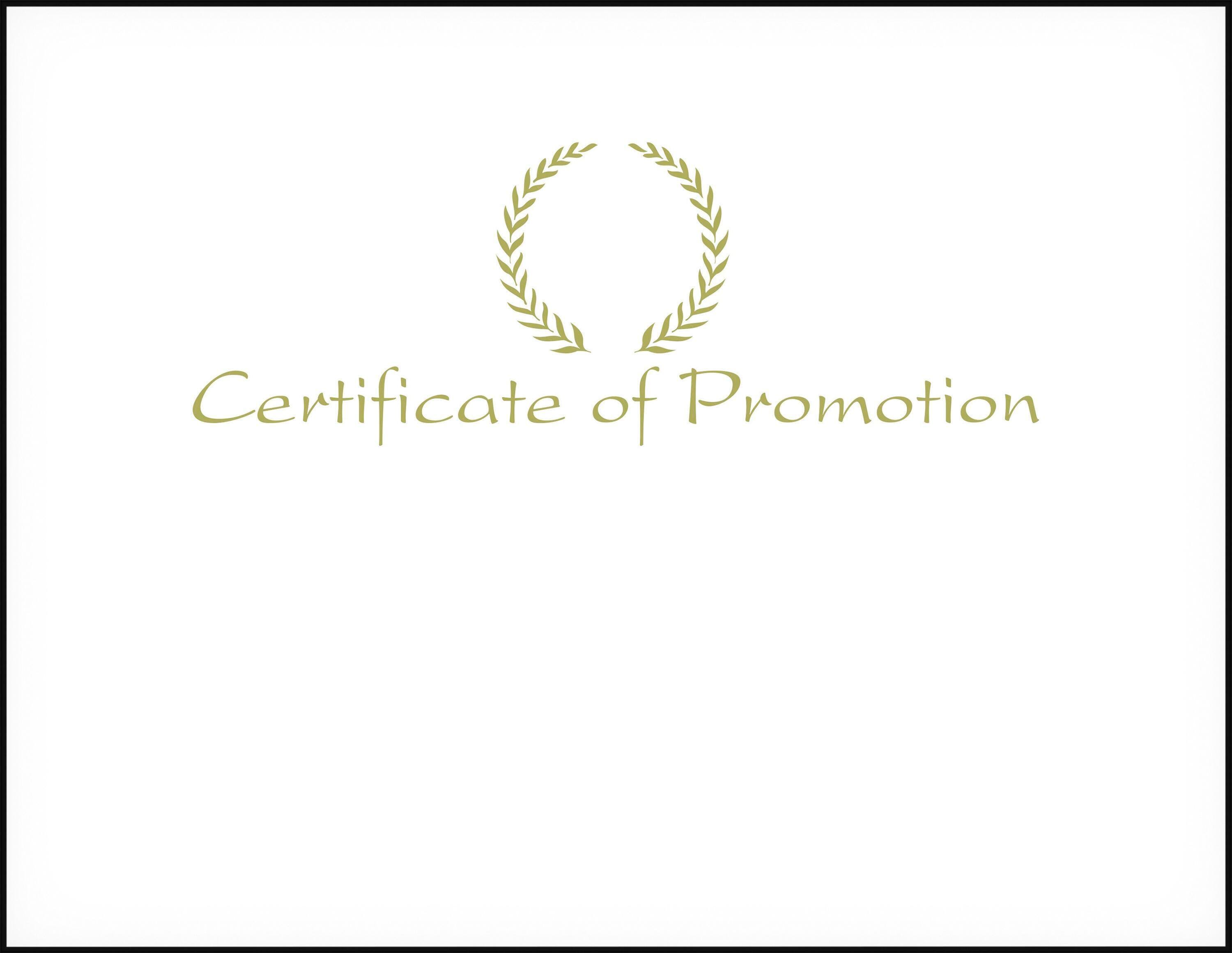 Achieve It! Certificate of Promotion Embossed Award, 11 x 8-1/2 inches, Gold Foil, Pack of 25 2104380